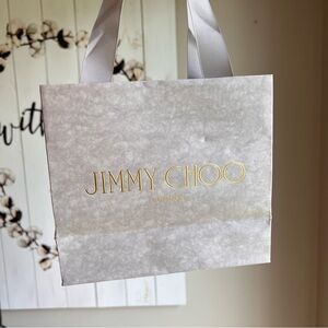 Jimmy Choo Gray Marble Design Gold Letters Mini‎ Gift Pack New in Package
